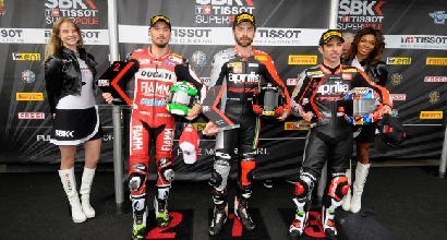 Giugliano, Guintoli e Melandri Giugliano, Guintoli e Melandri