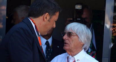 Ecclestone e Renzi, Foto LaPresse