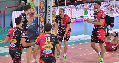 Volley, SuperLega: Perugia sola in vetta, la Lube batte Modena