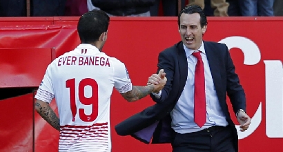 Banega ed Emery (LaPresse)