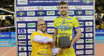 MVP: Uros Kovacevic, foto da Pallavolomodena.com MVP: Uros Kovacevic, foto da Pallavolomodena.com