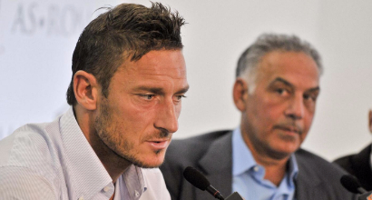 Francesco Totti e James Pallotta (LaPresse)