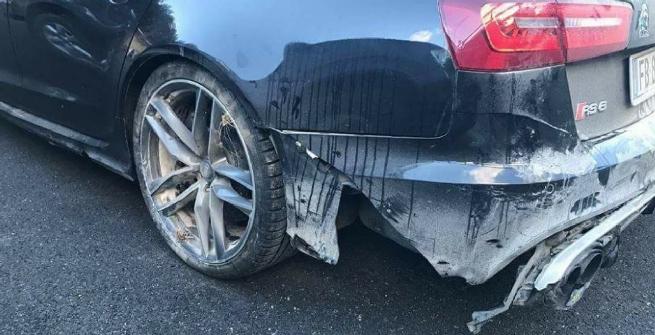 L'Audi di Rossi (foto tratta da Premium Sport)