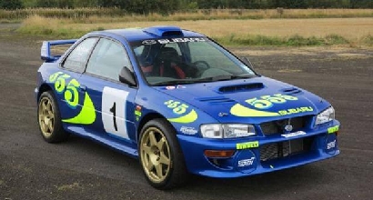 Va all'asta la Subaru Impreza guida da Rossi e McRae