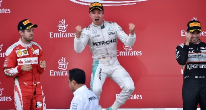 Il podio di Baku (Afp)