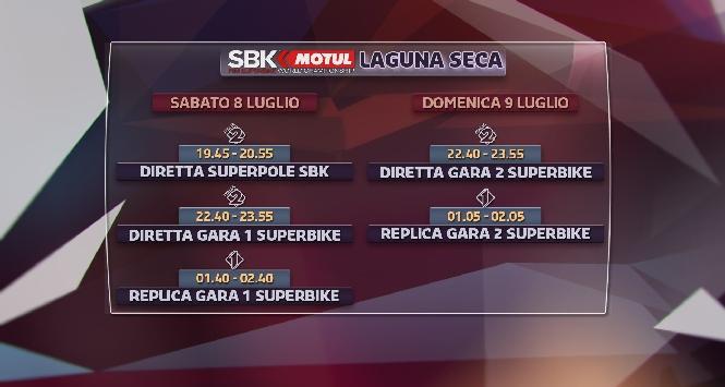 La Superbike a Laguna Seca: gli orari tv e streaming