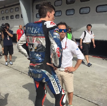 Test MotoGP: spavento Baz, cade a 290 km/h