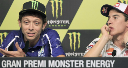 Rossi e Marc Marquez (LaPresse)