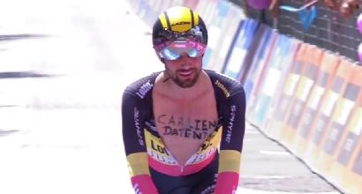 Giro, Campenaerts multato per la frase sul petto