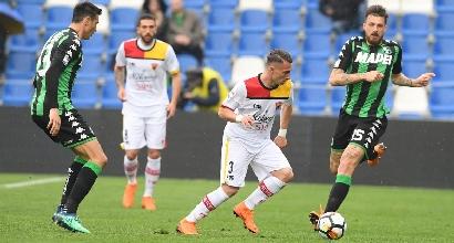 Serie A: Sassuolo bloccato, il Benevento pareggia