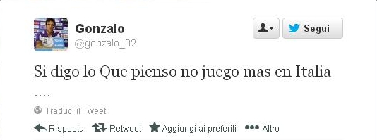 GONZALO RODRIGUEZ, TWEET AL VELENO GONZALO RODRIGUEZ, TWEET AL VELENO
