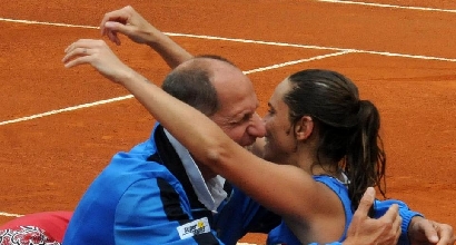 Barazzutti e Vinci, Foto LaPresse Barazzutti e Vinci, Foto LaPresse