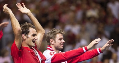 Roger Federer e Stanislas Wawrinka, foto IPP Roger Federer e Stanislas Wawrinka, foto IPP