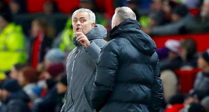 Mourinho e Guardiola, foto Lapresse