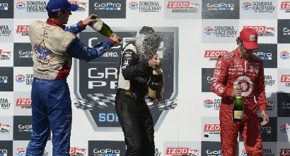 Il podio di Sonoma (Afp) Il podio di Sonoma (Afp)