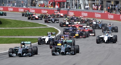 La partenza del GP del Canada (Afp) La partenza del GP del Canada (Afp)