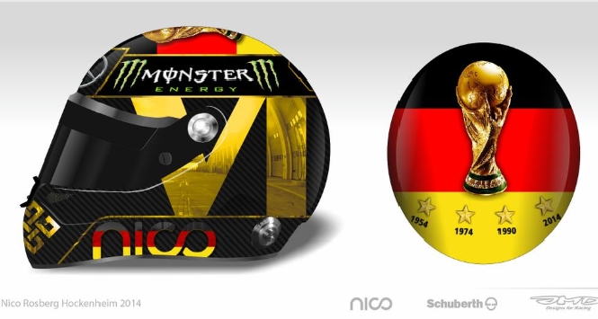 Casco Rosberg, foto Twitter Casco Rosberg, foto Twitter