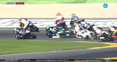 Moto2, GP Valencia: spaventoso incidente per Morbidelli al via
