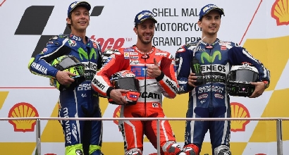Il podio di Sepang (Afp)