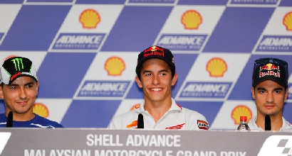 Lorenzo Marquez e Pedrosa a Sepang foto MotoGP.com Lorenzo Marquez e Pedrosa a Sepang foto MotoGP.com