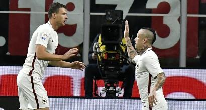 Roma, Perotti e Nainggolan in gruppo: recuperano per la Juve