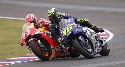 Marquez-Rossi, lo scontro continua: faccia a faccia poco amichevole