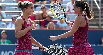 Sara Errani e Roberta Vinci, foto Afp Sara Errani e Roberta Vinci, foto Afp