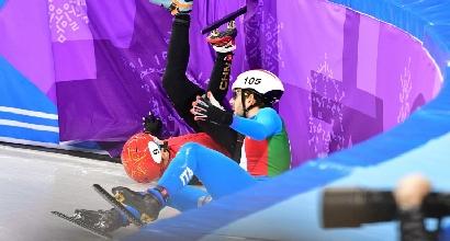 SHORT TRACK UOMINI, SUBITO FUORI DOTTI E CONFORTOLA
