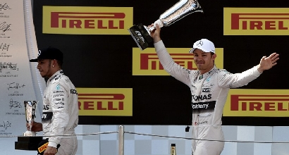 Hamilton e Rosberg (Afp)