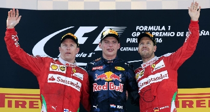 Verstappen tra Raikkonen e Vettel (LaPresse)