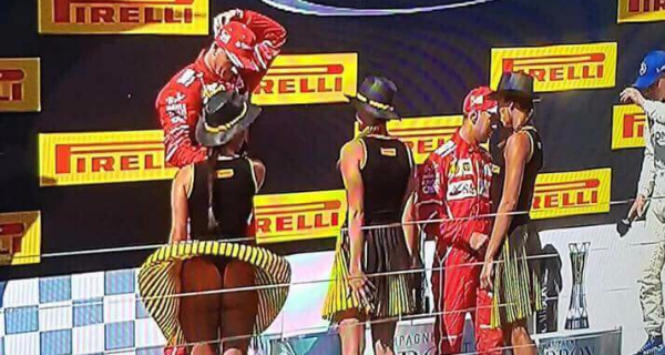 GP Ungheria, siparietto hot sul podio