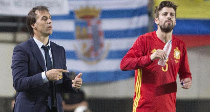 Spagna, Lopetegui: "Piqué? Non discuto l'opinione politica di una persona"