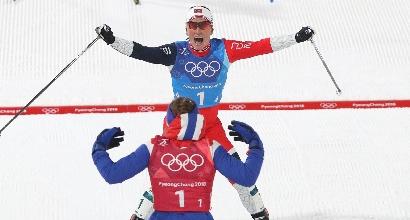 SCI DI FONDO, 4X5KM: ITALIA NONA, BJØRGEN INFINITA