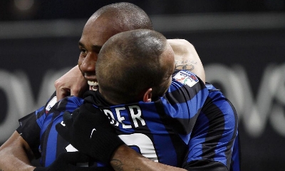 Maicon e Sneijder, foto Lapresse Maicon e Sneijder, foto Lapresse