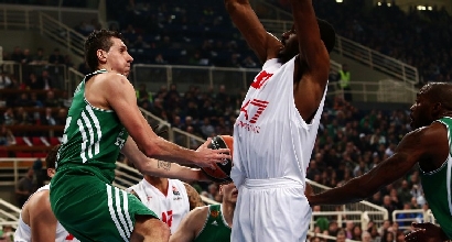 Panathinaikos-Milano, foto Afp Panathinaikos-Milano, foto Afp