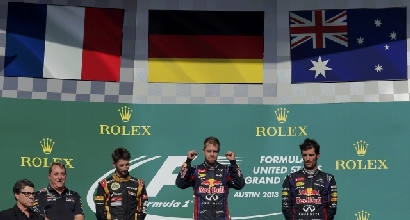 Il podio di Austin (Reuters) Il podio di Austin (Reuters)