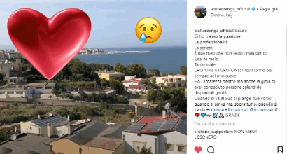 Crotone, l'addio di Zenga: "Così fa male"