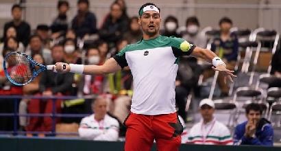Coppa Davis, primo turno - Fognini batte Daniel, Seppi perde: Italia-Giappone 1-1