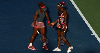 Serena e Venus Williams, foto Afp Serena e Venus Williams, foto Afp