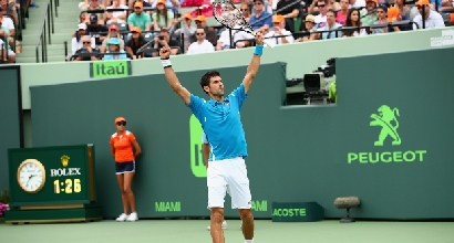 Atp Miami: Nishikori ko, Djokovic trionfa e macina record