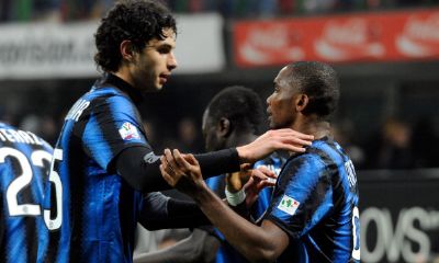 Eto'o e Ranocchia. Getty Images Eto'o e Ranocchia. Getty Images
