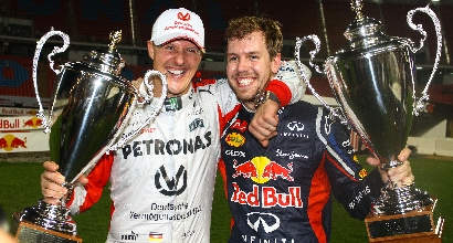 Schumacher e Vettel, foto IPP Schumacher e Vettel, foto IPP