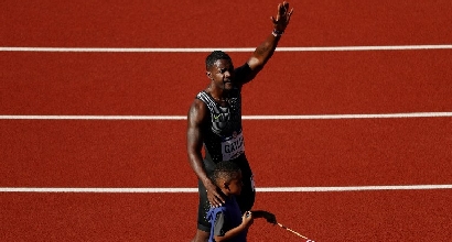 Atletica: Gatlin spaventa Bolt, vola 9"80 sui 100 metri