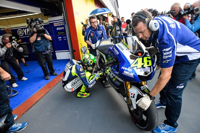 Rossi, nuovo grafica del casco al Mugello Rossi, nuovo grafica del casco al Mugello