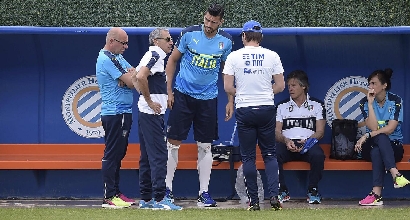 Italia: Pellè si allena in gruppo