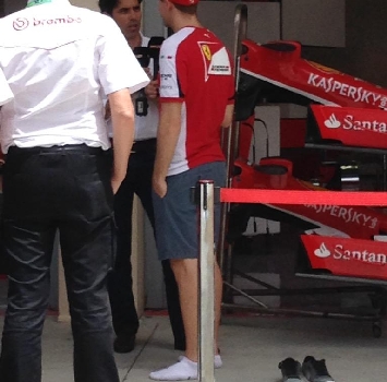 Vettel, foto twitter Vettel, foto twitter