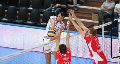Volley, SuperLega: Trento riparte, 3-0 a Piacenza