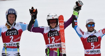 Sci, gigante Meribel: sorriso Kristoffersen, nono Roberto Nani Sci, gigante Meribel: sorriso Kristoffersen, nono Roberto Nani