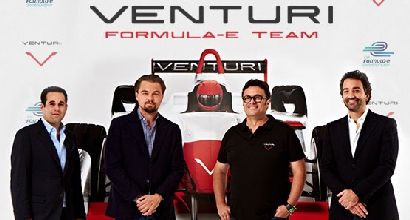Formula E: Di Caprio investe, team con la Venturi Automobiles Formula E: Di Caprio investe, team con la Venturi Automobiles