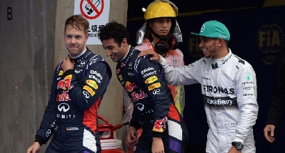Ricciardo, Hamilton, Vettel (AFP) Ricciardo, Hamilton, Vettel (AFP)